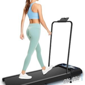 2 in 1 Treadmill and Walking Pad for Home/Office, Walking Treadmill with Remote Control, APP, and LED Display