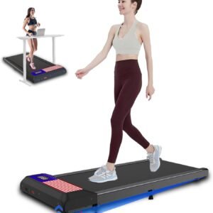 2 in 1 Treadmill and Walking Pad for Home/Office, Walking Treadmill with Remote Control, APP, and LED Display
