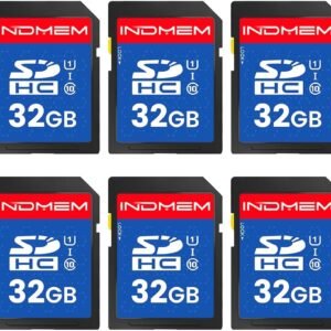 INDMEM SD Card 32GB, 10-Pack UHS-I Class 10 MLC Flash Memory Card, High-Speed Secure Digital Cards for Cameras, DSLR, Action Cams – Reliable Storage