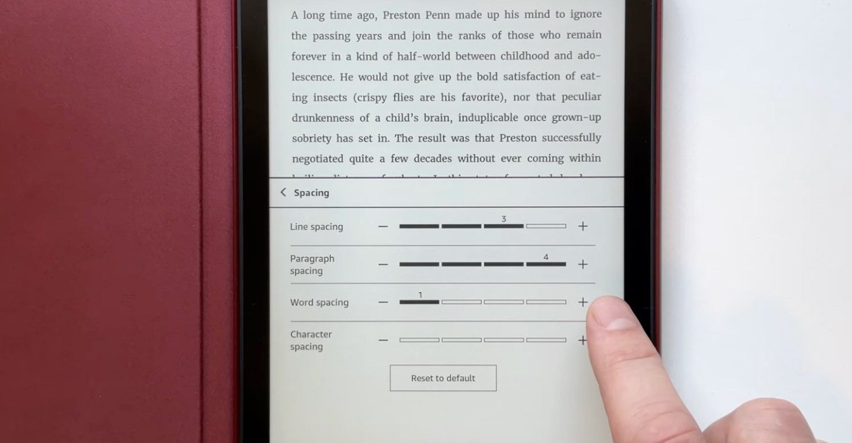 Amazon improves Kindle accessibility with new text spacing adjustments Amazon improves Kindle accessibility with new text spacing adjustments