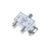 Cables Direct Online Pack of 3pc -2 Way Bi-Directional 5-2300 MHz Indoor and Outdoor Waterproof Coaxial Antenna Splitter for RG6 RG59 Coax Cable Satellite HDTV (2 Ports)