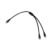 F Type Coax Cable Splitter F Male to F Dual Male Cable 75Ohm for Connection, TV, Satellite Receiver (with 3 F Female adapters) 2 Pack