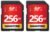 GIGASTONE 256GB 2-Pack SD Card UHS-I U1 Class 10 SDXC Memory Card High Speed Full HD Video Canon Nikon Sony Pentax Kodak Olympus Panasonic Digital Camera, with 2 Mini Cases