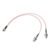 Yuslao F-Type Coaxial Cable Splitter F Male to F Dual Female Coax Splitter Cable 2 Way (1ft 75Ohm) TV Splitter Cable 3 Way Combiner Satellite Cable