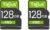2 Packs 128GB SD Card for Security Camera, Memory Card High-Speed Full HD Video Compatible with Digital Camera