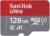 SanDisk 128GB Ultra microSDXC UHS-I Memory Card – Up to 140 MB/s, C10, U1, Full HD, A1, Micro SD Card – SDSQUAB-128G-GN6MN