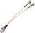 F-Type RG6 Splitter – F Female to F Dual Female 3 Way Splitter Cable – 15cm (6 inch) TV & Satellite Adaptation