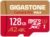 [5-Yrs Free Data Recovery] GIGASTONE 128GB Micro SD Card, 4K Camera Pro MAX, Compatible with Gopro, Dash Cam, DJI, Drone, Security Camera, Speed Up to 120MB/s, UHS-I A2 4K U3 C10, with Adapter