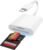 [MFi Certified] SD Card Reader for iPhone 2 in 1 Dual Slot SD/TF Card Camera Memory Card Adapter for iPhone 14/13/12/11/X/XS/XR/8/7 iPad, Plug & Play
