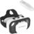 VR Glasses Virtual Reality Headset Compatible with iPhone and Android Adjustable 3D VR Phone Headset for 4.7 to 6.5 Inch,with Controller for Mobile Gaming and Movies