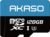 AKASO 128GB microSDXC U3 Memory Card with Adapter – Up to 100MB/s, UHS-I C10, U3, Full HD, 4K UHD, MicroSD Card