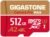 [5-Yrs Free Data Recovery] GIGASTONE 512GB Micro SD Card, 4K Camera Pro MAX, Compatible with Gopro, Dash Cam, DJI, Drone, Security Camera, Speed Up to 160MB/s, UHS-I A2 4K U3 C10, with Adapter