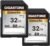 [5-Yrs Free Data Recovery] GIGASTONE 32GB 2-Pack SD Card, Camera Pro, A1 V10 SDHC Memory Card Compatible with Canon Nikon Sony Digital Camera, SPYPOINT TACTACAM Trail Camera, with 2 Mini Cases