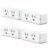 Govee Dual Smart Plug 4 Pack, 15A WiFi Bluetooth Outlet, Work with Alexa and Google Assistant, 2-in-1 Compact Design, Govee Home App Control Remotely with No Hub Required, Timer, FCC and ETL Certified