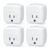HBN Smart Plug Mini 15A, WiFi Smart Outlet Works with Alexa, Google Home Assistant, Remote Control with Timer Function, No Hub Required, ETL Certified, 2.4G WiFi Only, 4-Pack