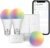 BroadLink Smart Home Starter Kit – Includes 3 Bulbs, 1 Scene Switch and 1 Hub, Uses FastCon and Bluetooth Low Energy Tech, Compatible with Alexa and Google Home