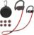 Bluetooth Headphones Wireless Earbuds 16H Playtime Wireless Headphones IPX7 Waterproof Bluetooth 5.3 Running Ear Buds with Mic Stereo in Ear Earphones Sound Isolation for Workout, Sports Red