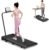 Incline Walking Pad with Handle Bar, Folding Treadmill Foldable Portable Under Desk for Home Office, Ultra Quiet