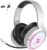 2.4G Wireless Gaming Headset for PC, PS4, PS5, Switch, Mac,Mobile- Rotatable & Foldable Bluetooth V5.3 Headphone-20h Battery & RGB Light-Memory Ear Pads-Stretchable Noise Cancelling