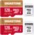 [5-Yrs Free Data Recovery] GIGASTONE 128GB 2-Pack Micro SD Card, 4K Game Pro MAX, A2 V30 MicroSDXC for Nintendo-Switch, Steam Deck, Gaming Console, Speed Up to 120MB/s, UHS-I U3 C10 with Adapter