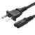 2 Prong AC Power Cord for Samsung UN40 UN43 UN48 UN49 UN50 UN55 UN60 UN65 UN70 UN75 UN78 Series 4k Smart TV TCL Roku Sharp Insignia Hisense TV PS4 PS5 Speaker Monitor Xbox Wall Power Cable Replacement