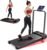 RHYTHM FUN Incline Foldable Treadmill, Walking Pad Treadmill with Incline, 300 lbs Portable Treadmills with Handles for Home Office Use, Under Desk Compact Walking Pad