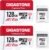 GIGASTONE 128GB 2-Pack Micro SD Card, Camera Plus, Compatible with GoPro, Security Camera, Dash Cam, Speed up to 100MB/s, 4K Video Recording, Micro SDXC UHS-I A1 V30 U3 Class 10