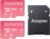 JUANWE 128GB Micro SD Card 2 Pack microSDXC Memory Card with SD Adapter C10 U3 A1 V30 Memory Card SD Card Pink, 128GB