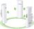 3PCS Wireless Bridge Kit, Gigabit Point to 2 Points Outdoor WiFi Bridges for 3Km Long Range Network Expansion, 5.8G High Speed WiFi to Ethernet CPE with 1000Mbps LAN Port for Garage, Barn, Farm