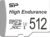 Silicon Power 512GB High Endurance UHS-I microSDXC Memory Card with SD Adapter