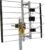 Channel Master METROtenna – Multi-Directional Outdoor HDTV Digital Antenna – 40 Mile Range, 2-Bay Bowtie, 180° Wide-Angle Reception, Compact Preassembled Design, UHF/VHF Support for Free OTA TV