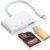 [Apple MFi Certified] SD Card Reader for iPhone, 3-in-1 Lightning to SD Card Reader Micro SD Digital Camera Adapter Compatible with iPhone, Plug & Play
