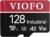 VIOFO 128GB Industrial Grade microSD Card, U3 A2 V30 High Speed Memory Card with Adapter, Support Ultra HD 4K Video Recording