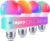 Lepro B2 AI Smart Light Bulbs – 1100LM WiFi & Bluetooth RGBWW Color Changing LED Bulb, Works with Alexa & Google Assistant, AI Generated Lighting, AI Voice Control, Music Sync, 2.4GHz Only, 4 Pack