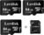 Factory Wholesale 64GB Micro SD Card 3-Pack, U3 A1 V30 Class 10, 80+MB/s Read for 4K Camera,Game Console, Drone,CCTV -with SD Adapter(3x64GB)