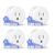 Amysen Smart Plug ,Compatible with Alexa Only ,Smart Outlet Bluetooth Mesh,Simple Setup with One Voice Command , Remote Control and Voice Control, ETL & FCC Certified, 4 Pack New (4 Pack)