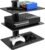 PERLESMITH Floating Wall Mounted Shelf AV Mount Shelf – Holds up to 16.5lbs – DVD DVR Component Shelf with Strengthened Tempered Glass – Perfect for DVD Players, TV Box and Cable Box, PSDSK3