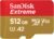 SanDisk 512GB Extreme microSDXC UHS-I Memory Card with Adapter – Up to 190MB/s, C10, U3, V30, 4K, 5K, A2, Micro SD Card – SDSQXAV-512G-GN6MA