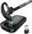 Bluetooth Headset V5.3, Wireless Earpiece with 1000mAh Charging Case, 96H Talktime, Hands Free Noise Canceling Headphones with Dual-Mic for Computer Cell Phones Trucker Home Office Work