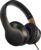 LORELEI X6 Over-Ear Headphones with Microphone, Lightweight Foldable & Portable Stereo Bass Headphones with 1.45M No-Tangle, Wired Headphones for Smartphone Tablet MP3 / 4 (Black-Gold)