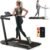 2 in 1 Foldable Treadmill for Home, Under Desk With 12 HIIT Modes, Workout APPs and Touch Screen, 2.5HP Walking for Home Office, 265lbs Capacity, Installation-free