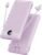 VRURC Portable Charger Built-in Cables and AC Wall Plug, USB C Power Bank 10000mAh, Travel Essentials Phone Charger Compact Lightweight External Battery Pack for Smart Phones, Tablets etc-Purple
