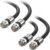 Cable Matters 2-Pack RG6 Coaxial Cable – 6ft, [CL2 Rated for in-Wall Use](CM) Quad Shield Coaxial Cable, RG6 Coax Cord for TV, Digital Router, Satellite Receiver and More, Black