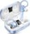 KT1 Wireless Earbuds V5.3 Bluetooth Earbuds 120Hrs Playtime, 4.7g Mini Size Painless Wear, IPX7 Waterproof, Deep Bass 2.0, Over-Ear Ear Buds Wireless Bluetooth Headphones for Sport Running (Blue)