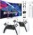 2025New Retro Game Console,40000+Games and 23 Emulators, with Dual 2.4G Wireless Controllers, Plug and Play 4K HD HDMI TV Game Stick (125GB) White