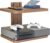 WALI Floating TV Shelf, Projector Shelf Holds Up to 22lbs, Wooden Projector Wall Mounted Shelves for DVD Players, Cable Boxes, Game Consoles, Living Room Decor Accessories (CS202N), 2 Shelves, Wood