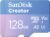 SanDisk 128GB Creator microSD UHS-I Card with SD Adapter – Up to 190MB/s, for Cameras and Drones, 4K, 5.3K, A2, V30, U3, 3 Months of Adobe Lightroom Included – SDSQXAA-128G-GN6MS