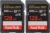 SanDisk 128GB Extreme PRO 200MB/s SDXC UHS-I Memory Card (2-Pack) (2 Items)
