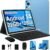 2025 Android 14 Tablet 10 inch Octa-Core Tablets with 22GB RAM+128GB ROM(Expand to 1TB),8000mAh Large Battery,1280×800 IPS HD Touch Screen,Support Widevine L1,Keyboard & Mouse Included-Metal Blue