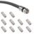 10 Pack Coaxial Cable Connector Silver, Coax Cable Extender F-Type Silver Plated Adapter Female to Female – Coax Cable for HDTV, TV, Modem, Radio, Satellite Receivers